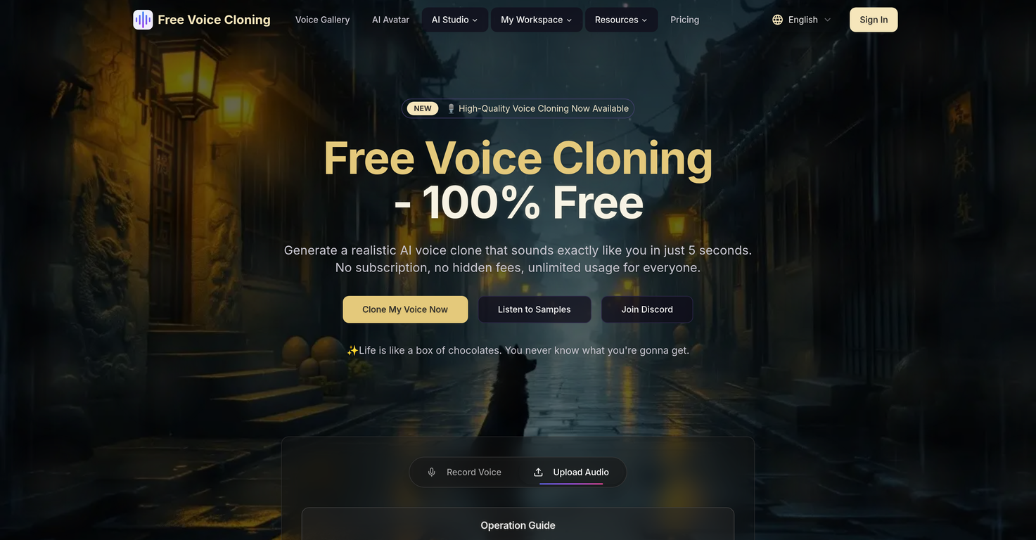 AI Clone Voice Free.com image