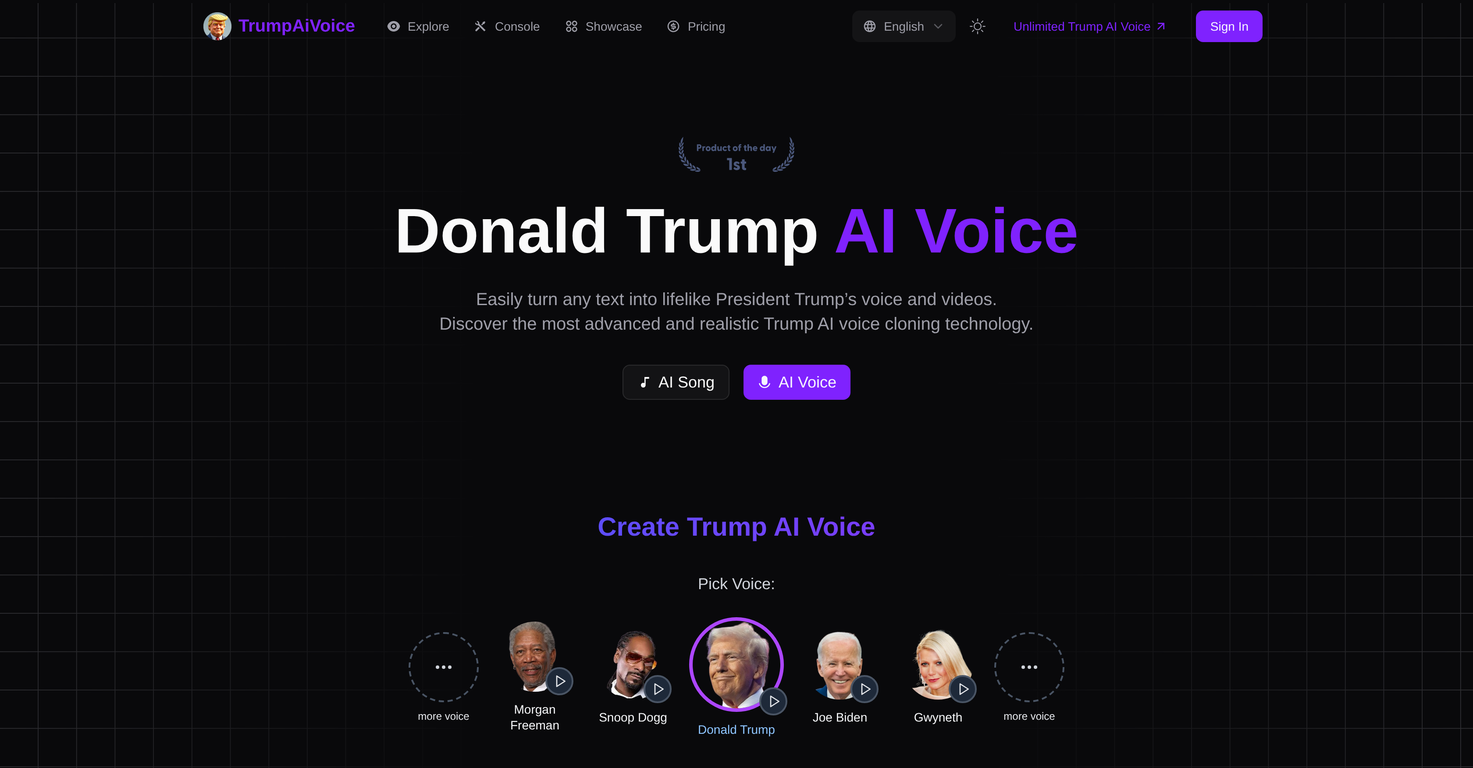TrumpAiVoice.net image
