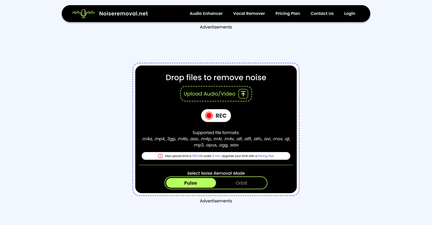 Noiseremoval.net image