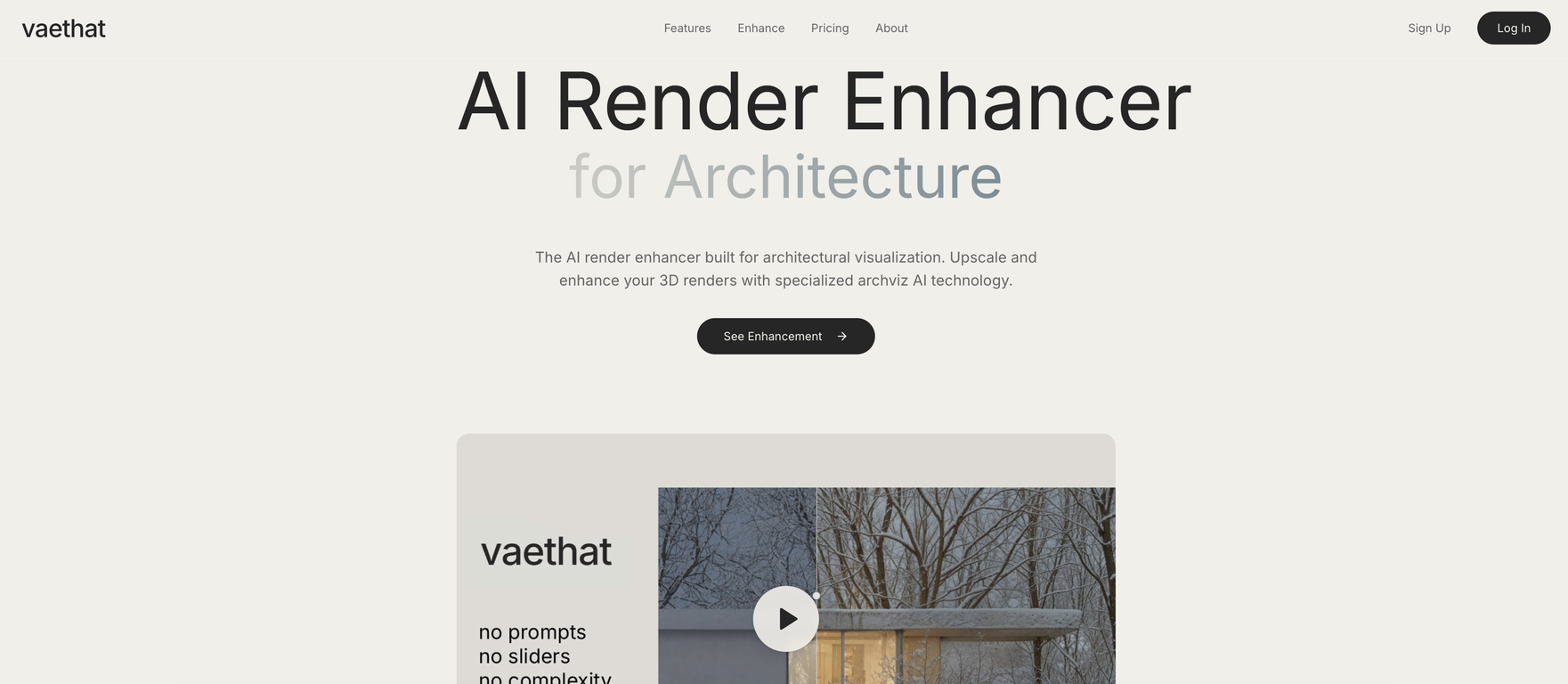 Vaethat - AI Render Enhancer for Architecture Renders image