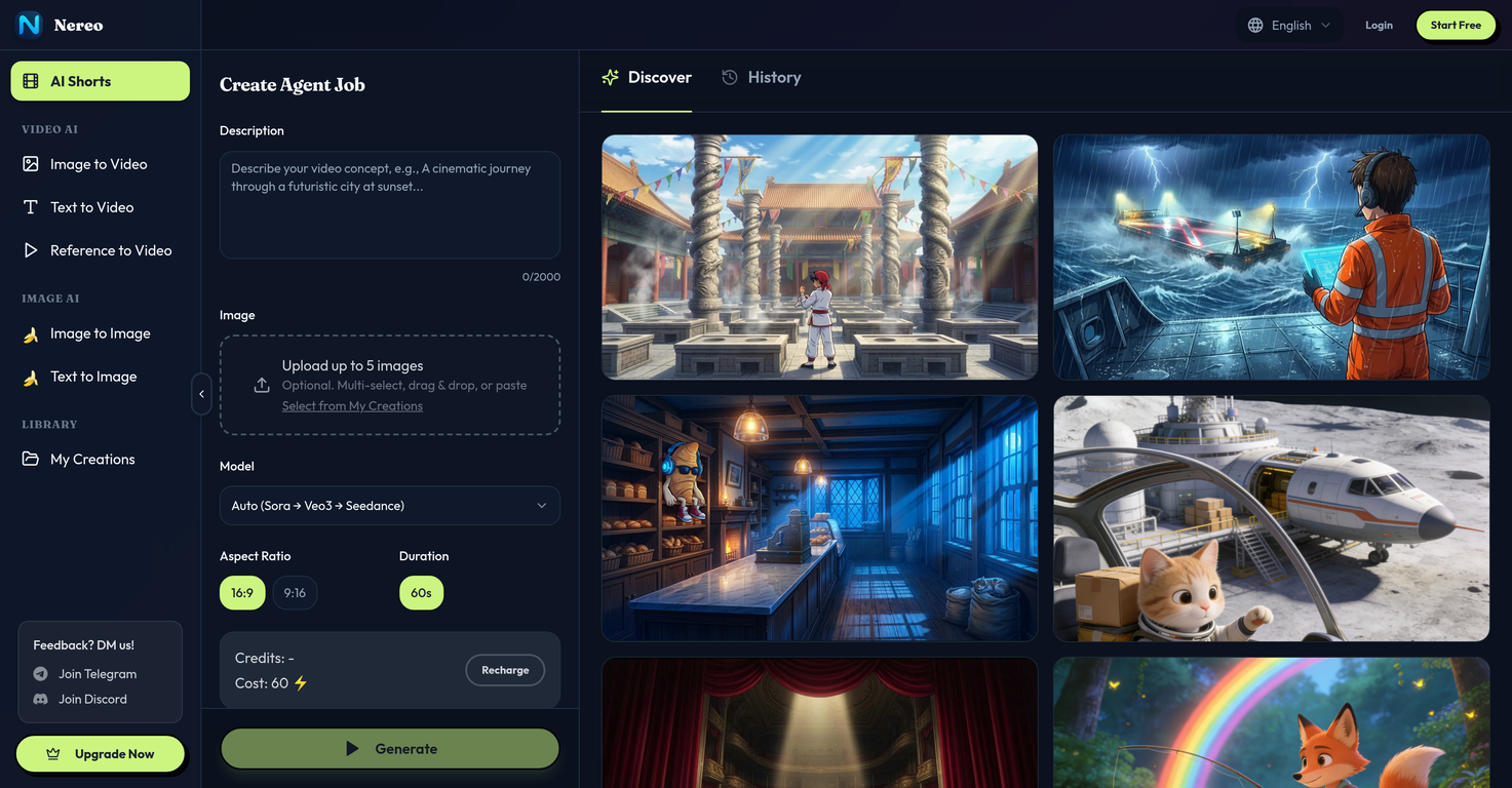 Nereo AI Anime Shorts image