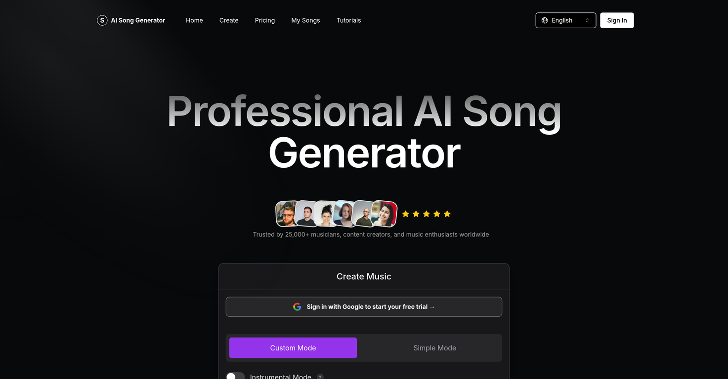 AI Song Generator AI image